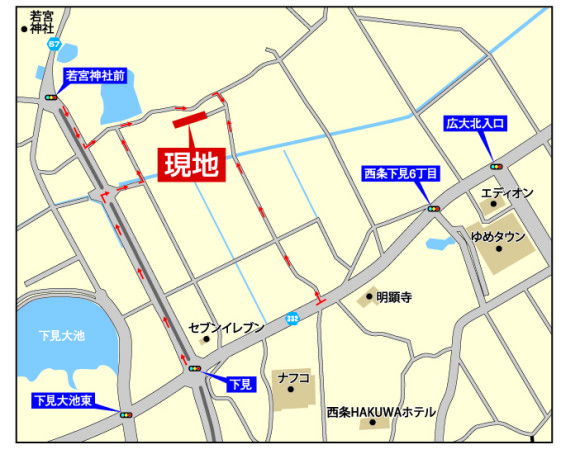 西条町下見地図